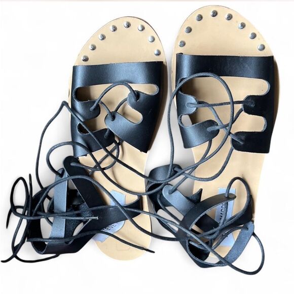 Steve Madden Rella black gladiator sandals size 38 (7.5-8) - Picture 6 of 7